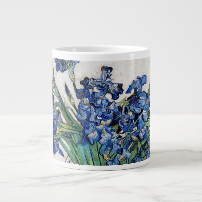 Irises (1890) by Vincent Van Gogh Giant Coffee Mug (Front)