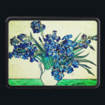 Irises (1890) by Vincent Van Gogh Hitch Cover<br><div class="desc">Pretty , Vintage , Beautiful painting Vincent Van Gogh Irises (1890) . This is an old masterpiece from the dutch master painter Vincent Van Gogh. This fine art old oil painting of has beautiful, vibrant, saturated color. This old painting depicts a bunch of violet blue irises. Vincent Van Gogh was...</div>