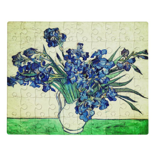 Irises (1890) by Vincent Van Gogh Jigsaw Puzzle (Puzzle Horizontal)