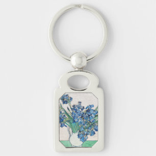 Irises (1890) by Vincent Van Gogh Keychain