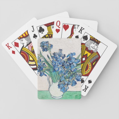 Irises 1890 by Vincent Van Gogh  Poker Cards