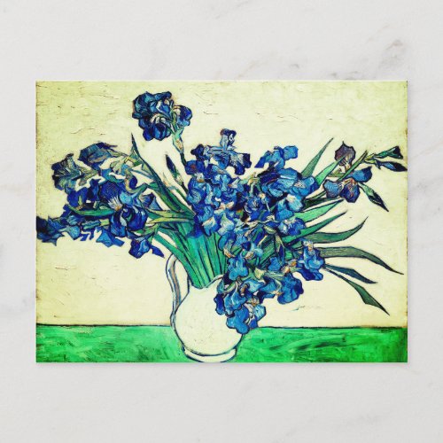 Irises 1890 by Vincent Van Gogh Postcard