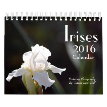 Irises 2016 Calendar by time2see at Zazzle