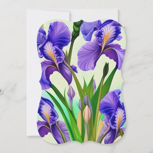 Irises are a Stunning Fowering Plant Note Card