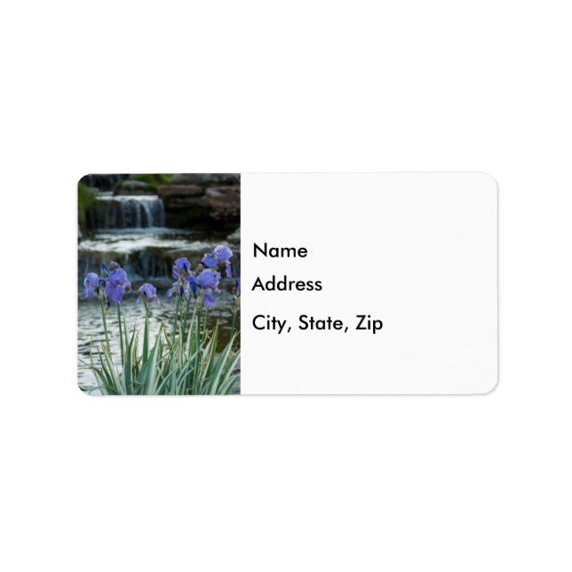 Irises At Chateau Label (Front)