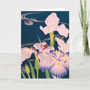 IRISES  BY KOGYO TSUKIOKA THANK YOU CARD