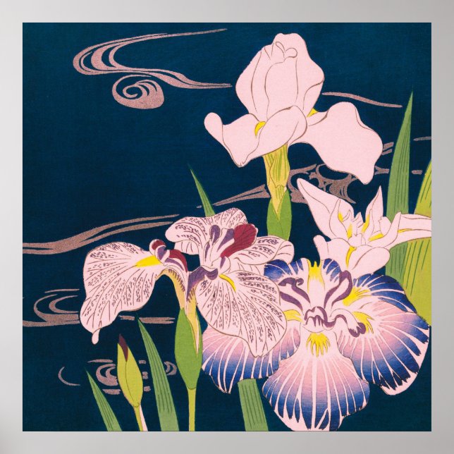 IRISES BY KUGYO TSUKIOKA POSTER (Front)
