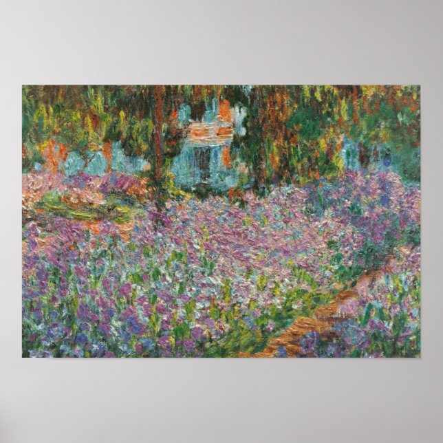 Irises by Monet Poster (Front)