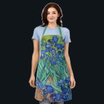 Irises by Van Gogh   Apron<br><div class="desc">Please visit my store for more interesting design and more color choice =>  zazzle.com/iwheels*</div>