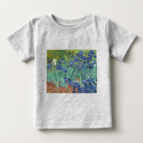 Irises by Van Gogh Baby T_Shirt