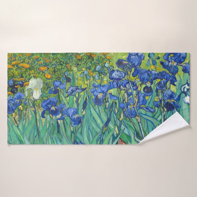Irises by Van Gogh Bath Towel (Bath Towel)