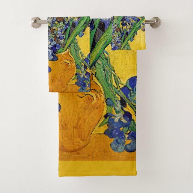 Irises by Van Gogh Bath Towel Set (Insitu)