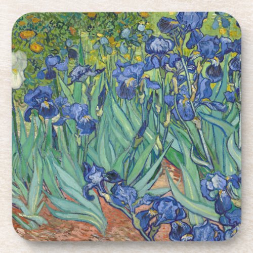 Irises by Van Gogh Beverage Coaster