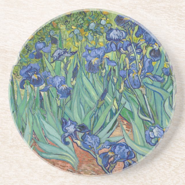 Irises by Van Gogh Coaster (Front)