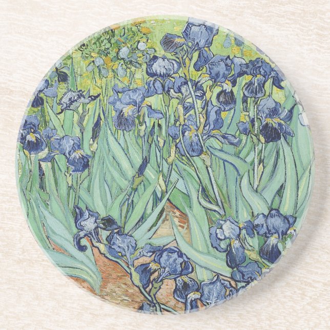 Irises by Van Gogh Coaster (Front)