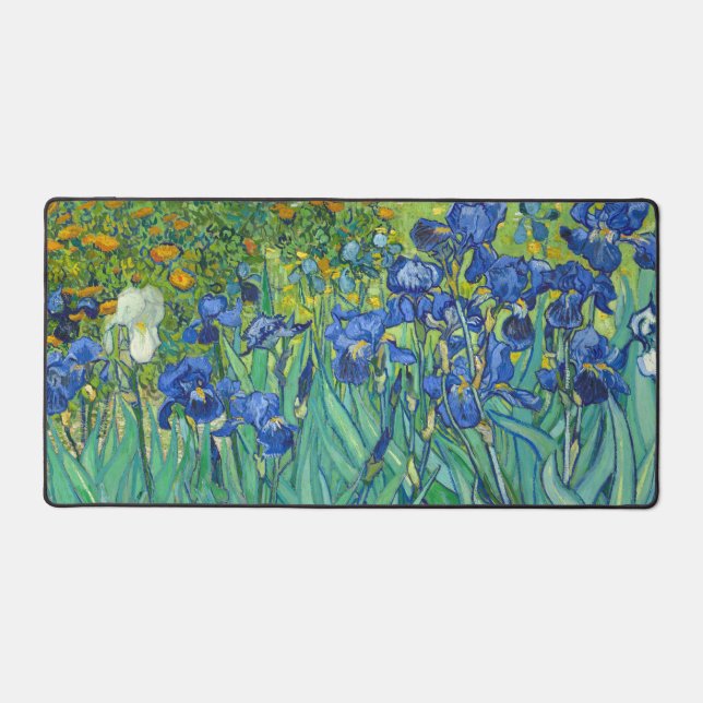 Irises by Van Gogh Desk Mat (Front)
