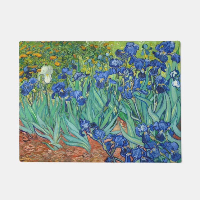 Irises by Van Gogh. Doormat (Front)