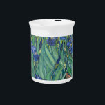 Irises by Van Gogh Drink Pitcher<br><div class="desc">Vincent van Gogh's art - Paintings of floral and nature - Post-impressionist landscape artworks</div>