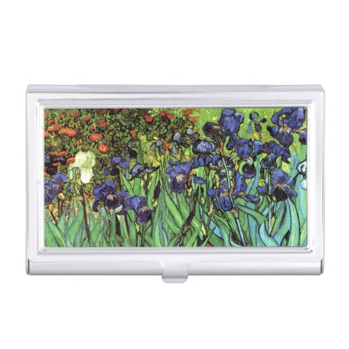 Irises by Van Gogh Fine Art Case For Business Cards