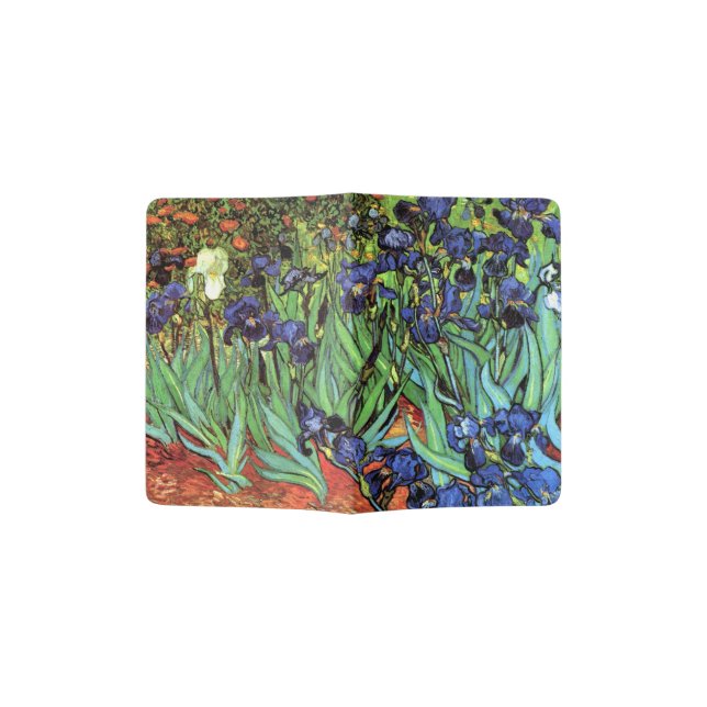 Irises by Van Gogh Fine Art Passport Holder (Opened)