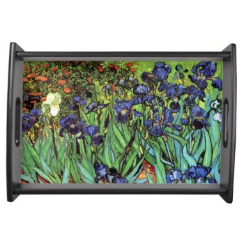 Irises By Van Gogh Fine Art Serving Tray by GalleryGreats at Zazzle