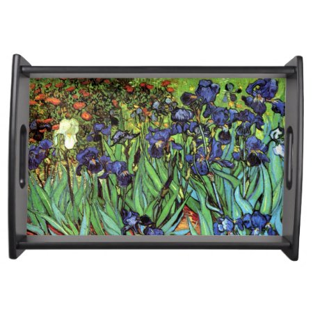 Irises By Van Gogh Fine Art Serving Tray