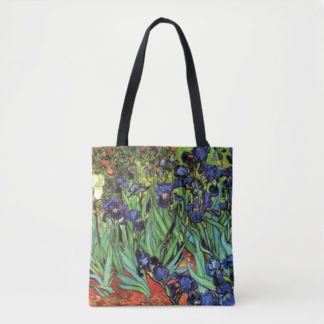 Irises by Van Gogh Fine Art Tote Bag (Front)
