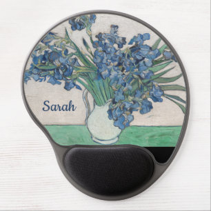 Irises, by van Gogh: Gel Mouse Pad