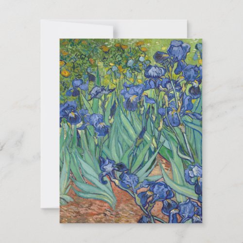 Irises by Van Gogh Holiday Card