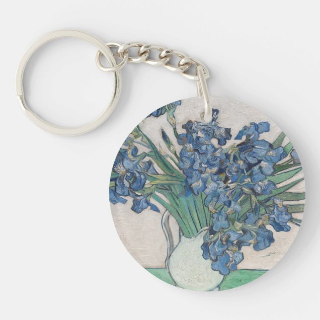 Irises, by van Gogh: Keychain (Front)