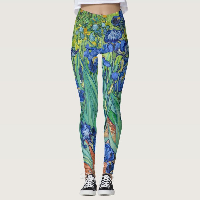 Irises by Van Gogh Leggings (Front)