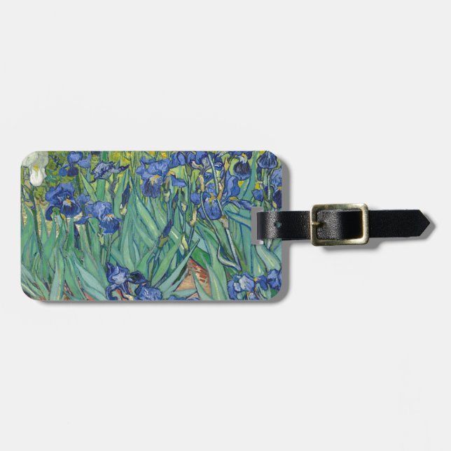 Irises by Van Gogh Luggage Tag (Front Horizontal)