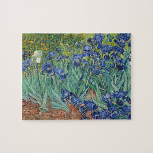 Irises by Van Gogh Modern Art Painting Jigsaw Puzzle