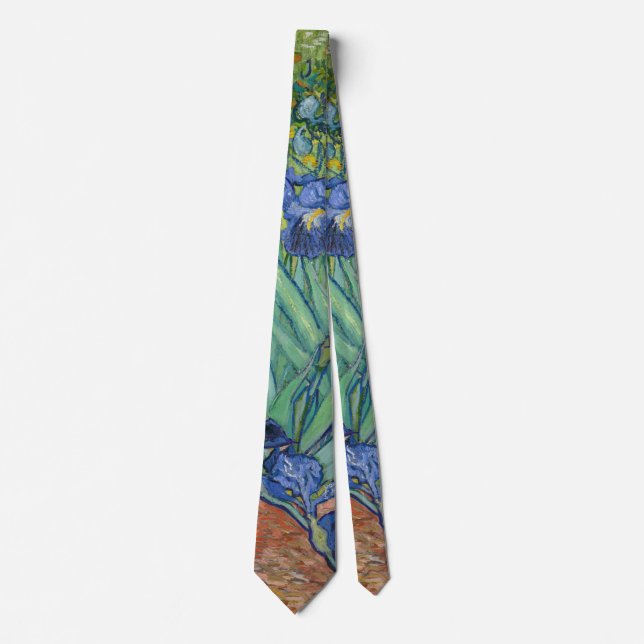 Irises by Van Gogh Neck Tie (Front)