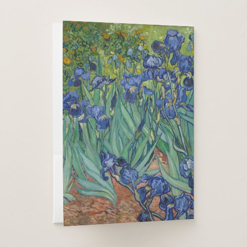 Irises by Van Gogh Pocket Folder