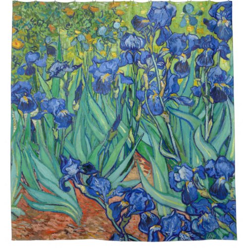 Irises by Van Gogh Shower Curtain