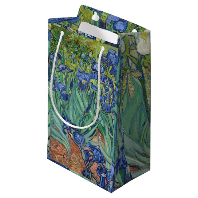 Irises by Van Gogh Small Gift Bag (Front Angled)