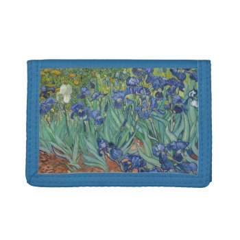 Irises By Van Gogh Tri-fold Wallet by ThinxShop at Zazzle