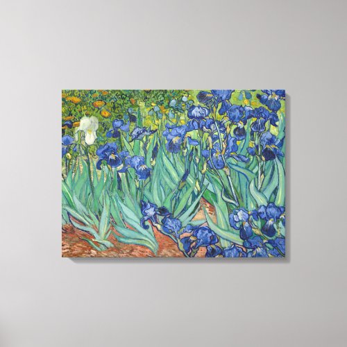 Irises by Van Gogh Wrapped Canvas