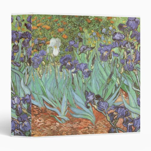 Irises by Vincent van Gogh 3 Ring Binder