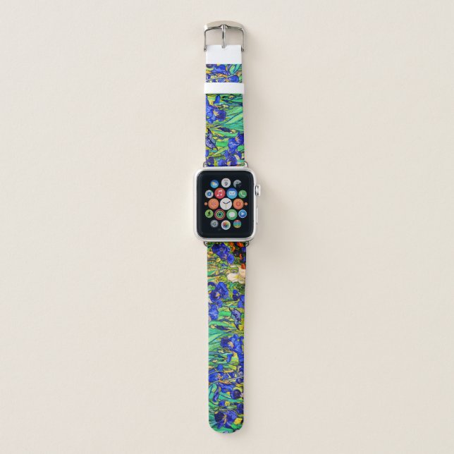 Irises by Vincent Van Gogh Apple Watch Band (Front)