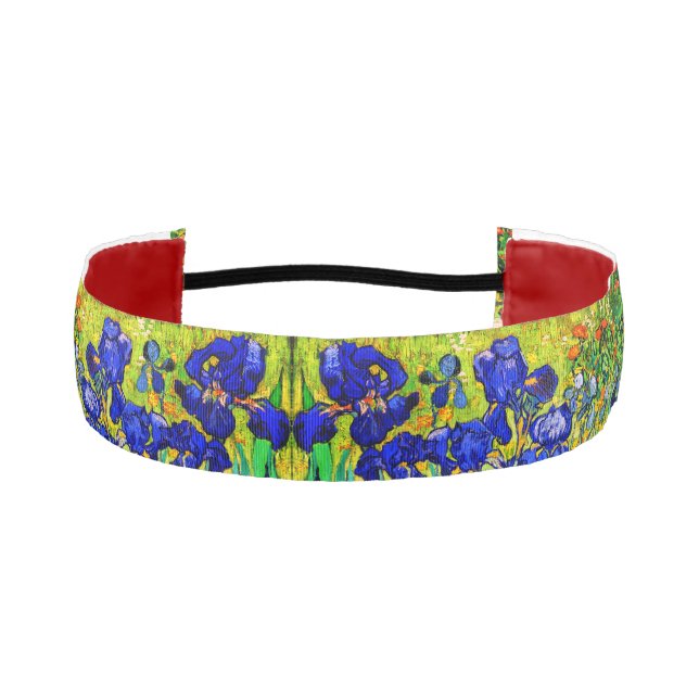 Irises by Vincent Van Gogh Athletic Headband (Front)