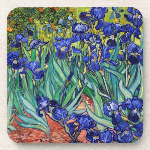Irises by Vincent van Gogh Beverage Coaster