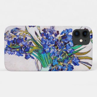 Irises by Vincent Van Gogh blue flowers Case-Mate iPhone Case
