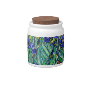 Irises by Vincent van Gogh Candy Jar