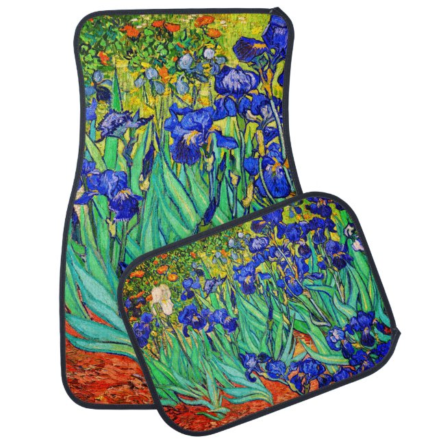 Irises by Vincent Van Gogh Car Floor Mat (Set)