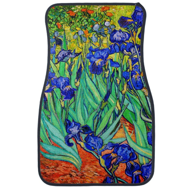 Irises by Vincent Van Gogh Car Floor Mat (Front)