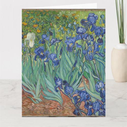 Irises by Vincent Van Gogh  Card