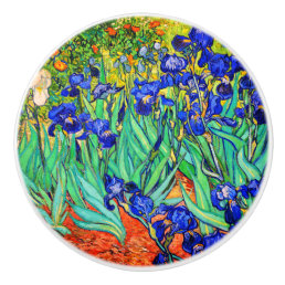 Irises by Vincent Van Gogh Ceramic Knob