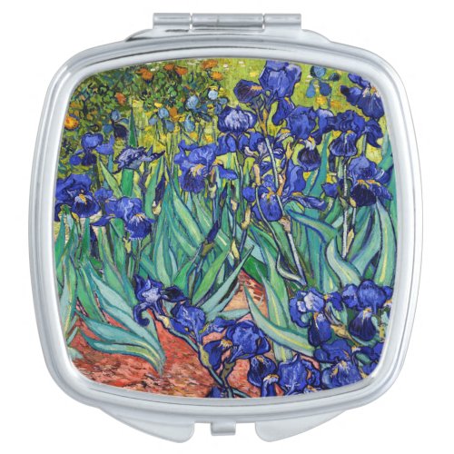 Irises by Vincent van Gogh Compact Mirror